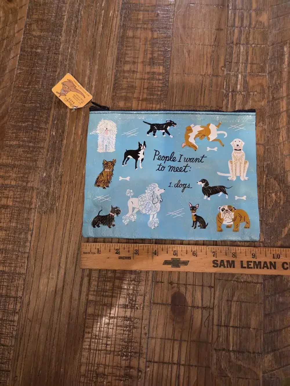 NWT! Zipper Pouch. People I Want to Meet: Dogs. Great For Doggie Bags Or Treats